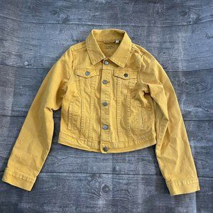 Girl’s Kidpik Mustard Yellow Jean Jacket XL 14